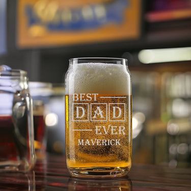 Personalized 16oz Beer Can Glass